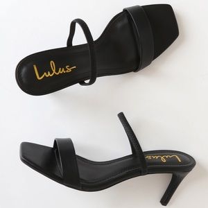Square Toe High Heel Sandals Size 9
